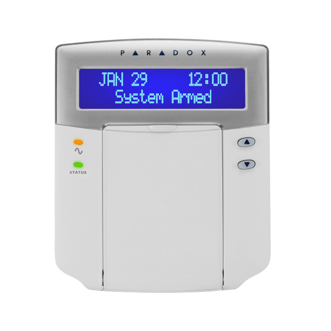 Paradox K641+ 32 zonų LCD klaviatūra