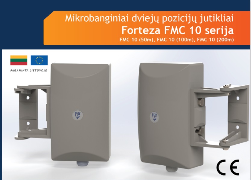 FORTEZA FMC10 (200m) dviejų pozicijų mikrobangų jutiklis - Image 4