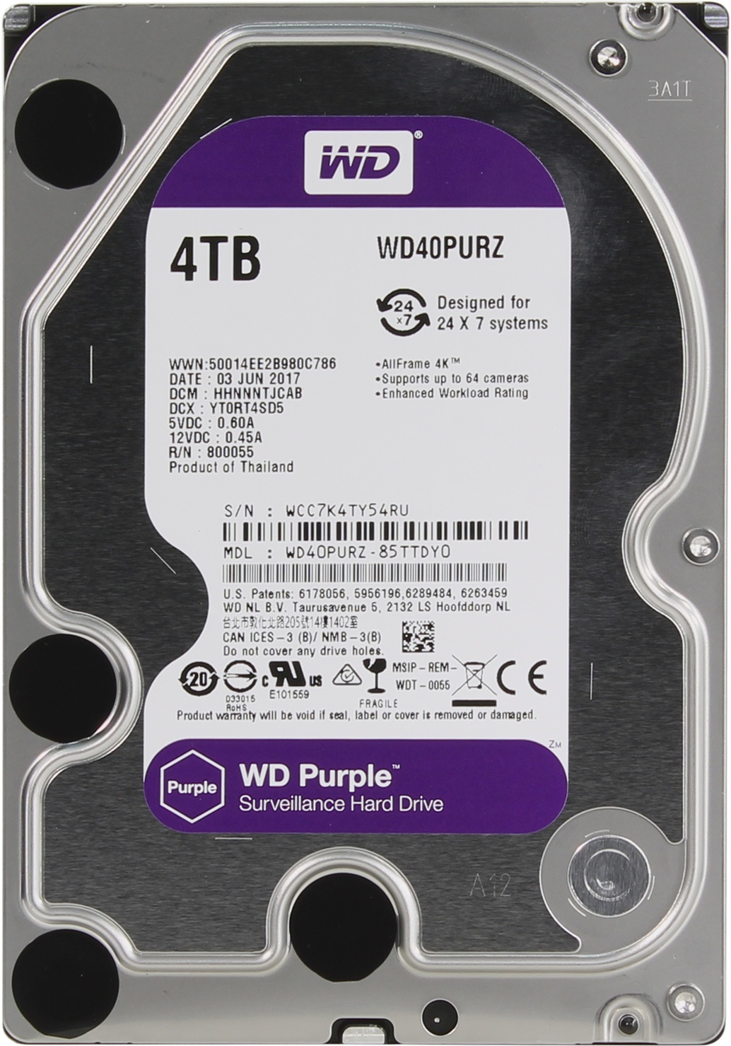 gradually necessity Man WD Purple 40PURZ, HDD diskas - Kotesa