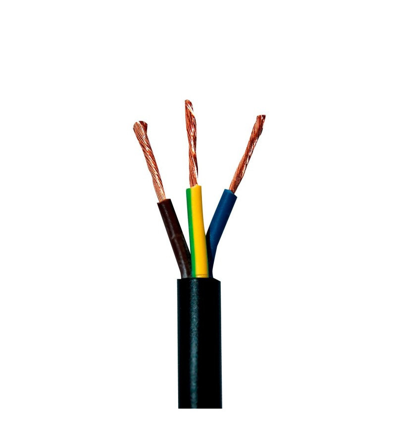 Maitinimo kabelis BVV-LL/OMY kabelis 3 x 1,0 mm² (juodas)