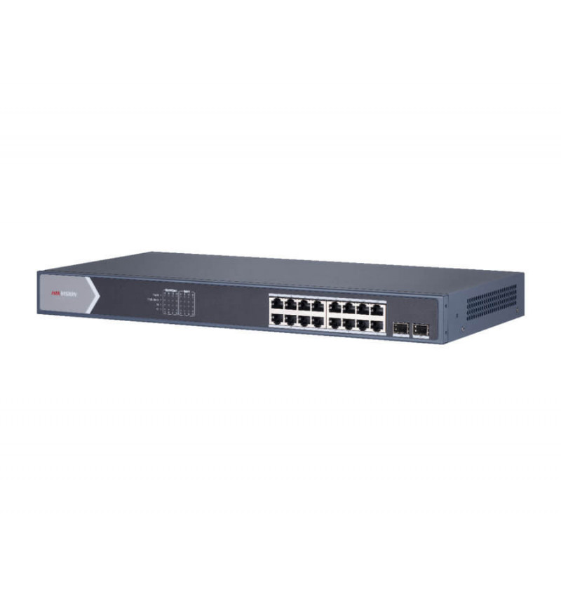 Hikvision DS-3E0518P-E, 18 prievadų, 16 PoE tinklo komutatorius