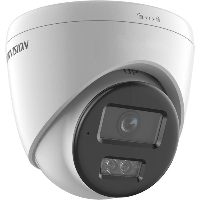 Hikvision kupolinė IP kamera DS-2CD1363G2-LIU F2.8 (balta, 6 MP, 30 m. IR, 30 m. LED, hybrid light)