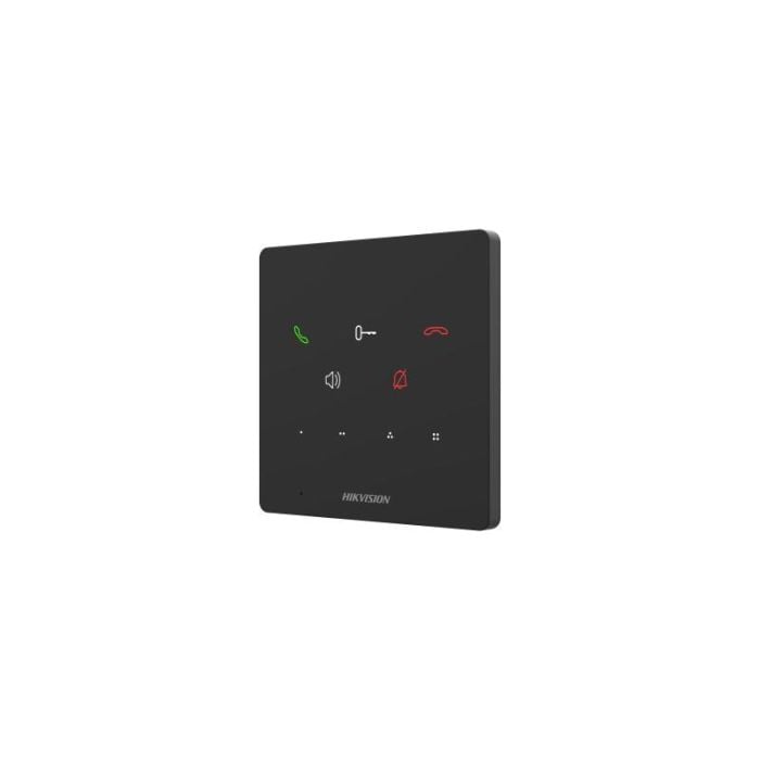 Telefonspynės vidinė stotelė, be ekrano, Hikvision DS-KH6000-E1 (JUODAS)