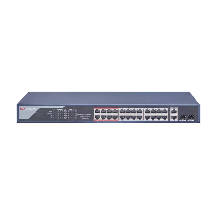 Hikvision 26 prievadų 24 PoE komutatorius DS-3E0326P-E(C)